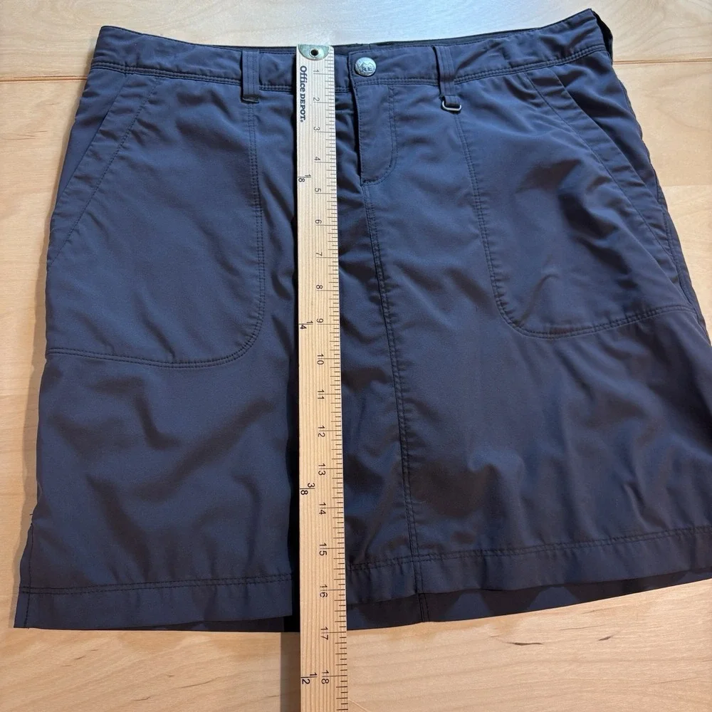 REI Women 6 Grey Skort Gorpcore Hiking Stretch Nylon
